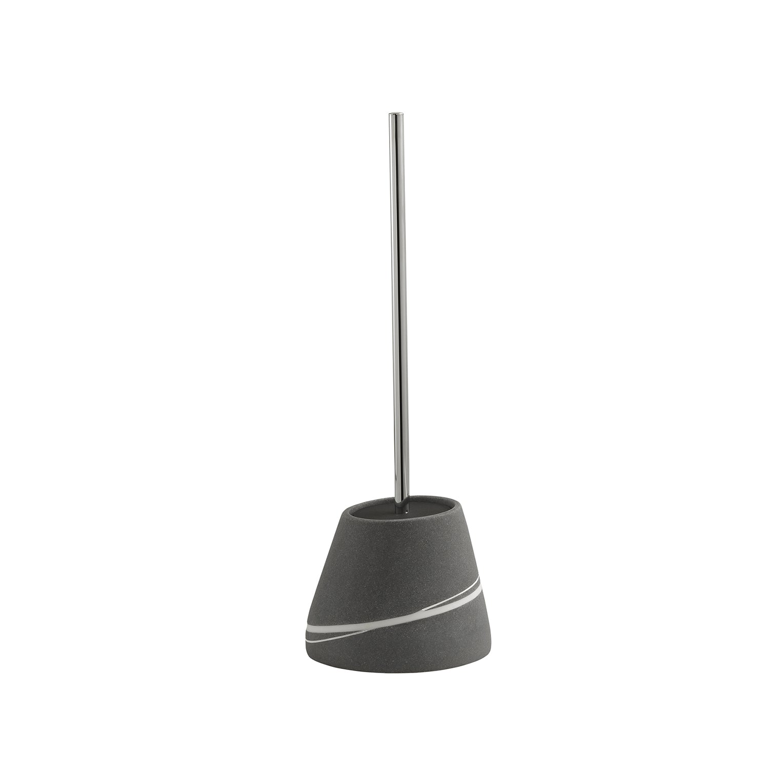 Scopino da appoggio con manico cromato Gedy serie Yvonne - Grigio by CeramicStore | Lo specialista del tuo bagno