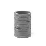 Portaspazzolini in resina Gedy serie Helen - Grigio
