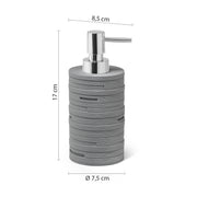 Dosasapone in resina con erogatore Gedy serie Helen - Grigio