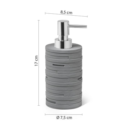 Dosasapone in resina con erogatore Gedy serie Helen - Grigio