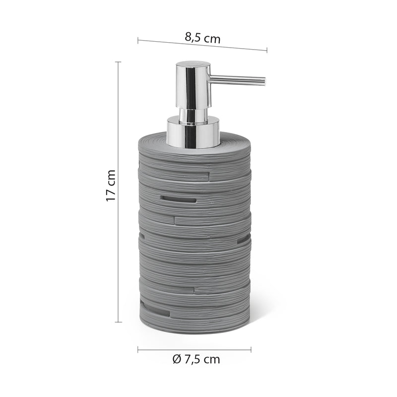 Dosasapone in resina con erogatore Gedy serie Helen - Grigio