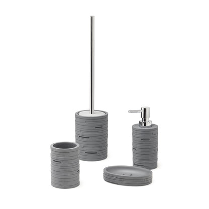 Portasapone in resina Gedy serie Helen - Grigio