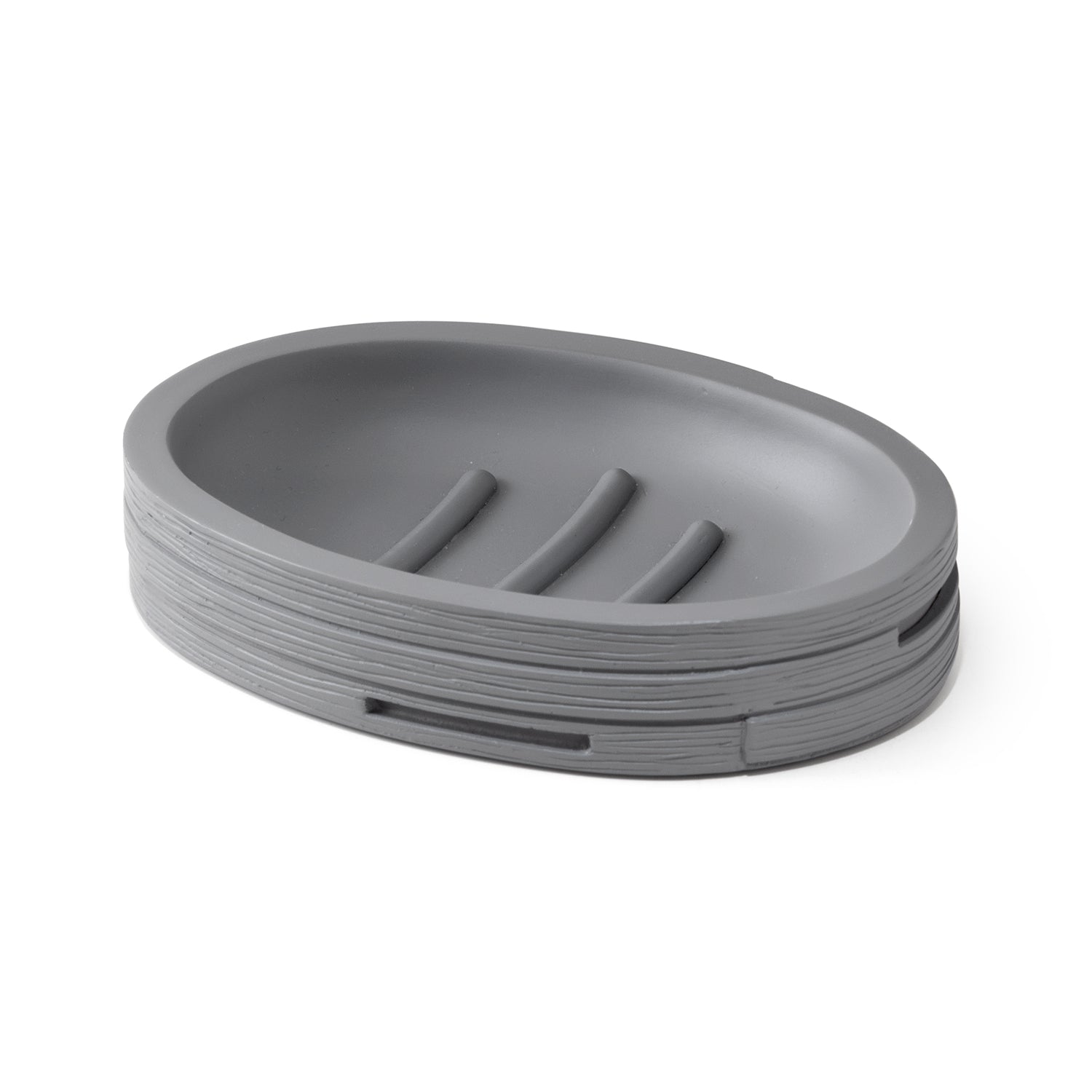 Portasapone in resina Gedy serie Helen - Grigio