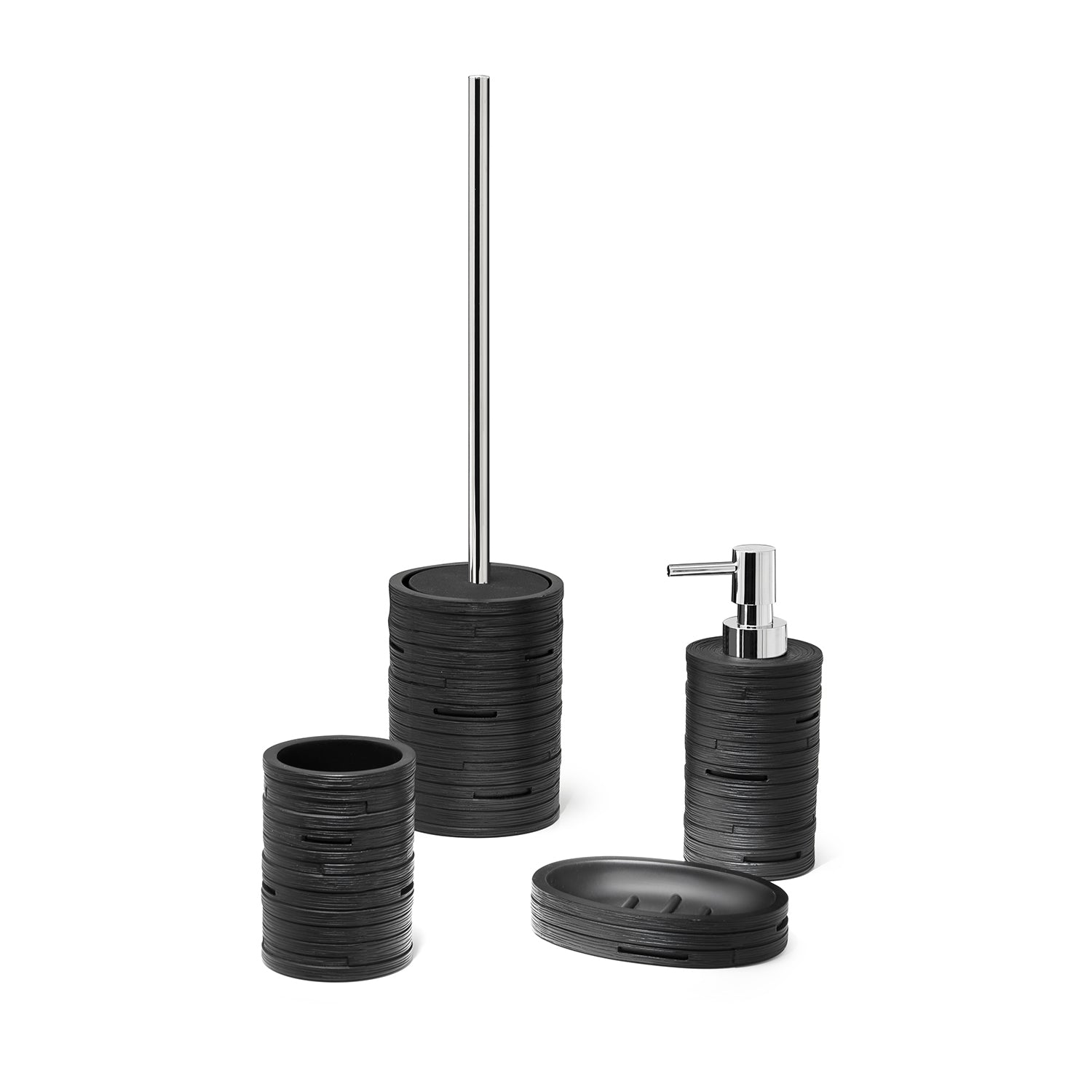 Scopino in resina Gedy serie Helen - Nero by CeramicStore | Lo specialista del tuo bagno