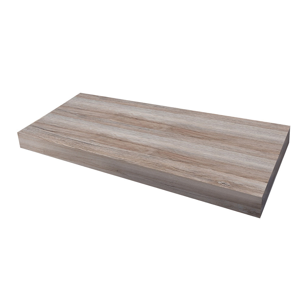Mensola per lavabo sospesa colore Rovere Nodi cm 90x51x8