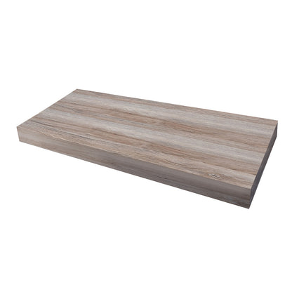 Mensola per lavabo sospesa colore Rovere Nodi cm 90x51x8