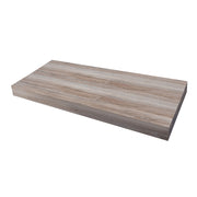 Mensola per lavabo sospesa colore Rovere Nodi cm 140x51x8