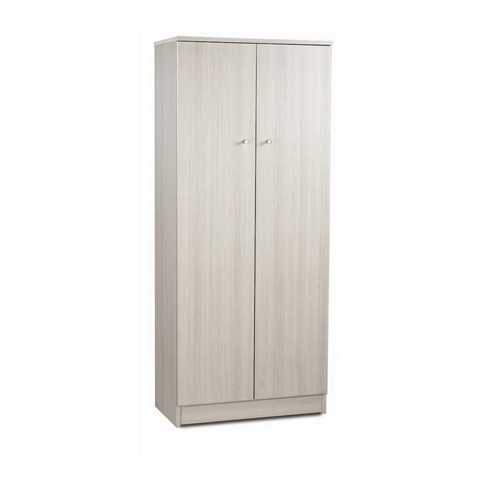 Mobile guardaroba a 2 ante e 3 Ripiani con maniglia cromata cm finitura Eucalipto by Sarmog by CeramicStore | Lo specialista del tuo bagno