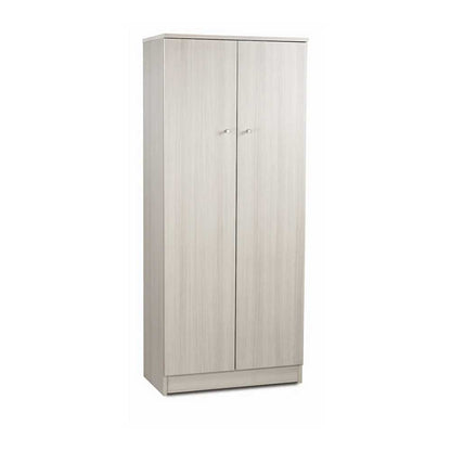 Mobile guardaroba a 2 ante e 3 Ripiani con maniglia cromata cm finitura Eucalipto by Sarmog by CeramicStore | Lo specialista del tuo bagno