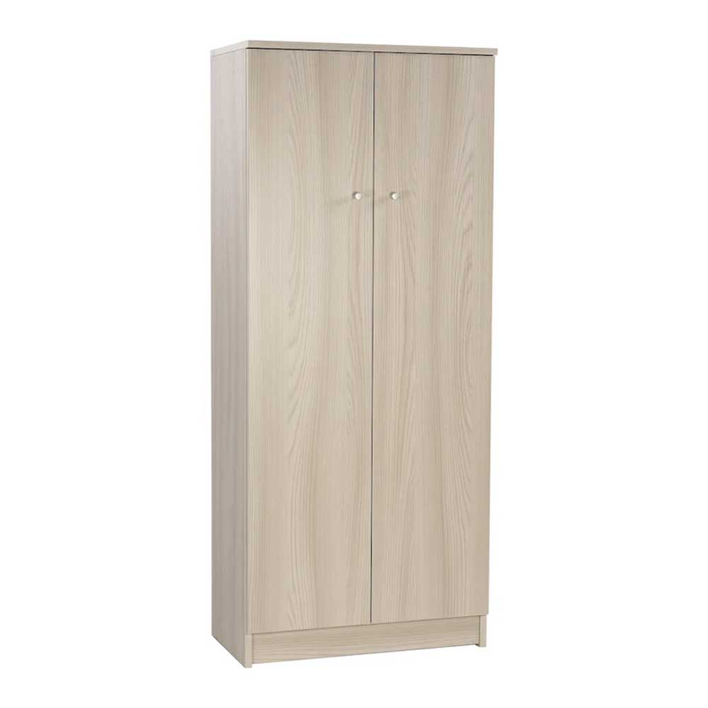 Mobile guardaroba a 2 ante e 3 Ripiani con maniglia cromata cm finitura Olmo Chiaro by Sarmog by CeramicStore | Lo specialista del tuo bagno