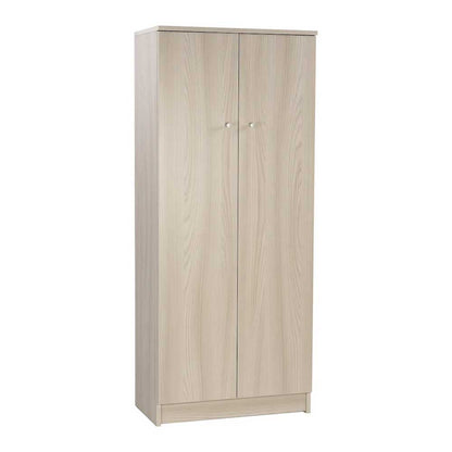Mobile guardaroba a 2 ante e 3 Ripiani con maniglia cromata cm finitura Olmo Chiaro by Sarmog by CeramicStore | Lo specialista del tuo bagno