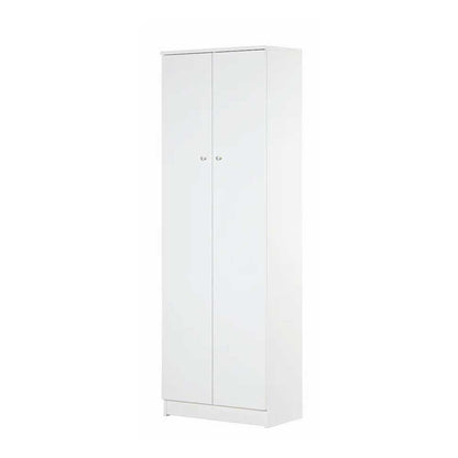 Mobile guardaroba a 2 ante e 4 Ripiani H180 con maniglia cromata cm finitura Bianco Liscio by Sarmog by CeramicStore | Lo specialista del tuo bagno