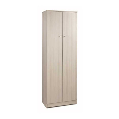 Mobile guardaroba a 2 ante e 4 Ripiani H180 con maniglia cromata cm finitura Olmo Chiaro by Sarmog by CeramicStore | Lo specialista del tuo bagno