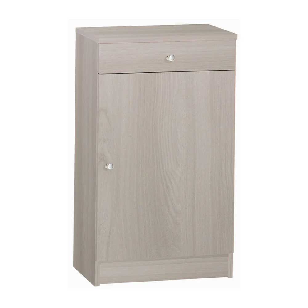 Mobile armadio portaoggetti con 1 anta e 1 cassetto finitura Olmo Chiaro by Sarmog by CeramicStore | Lo specialista del tuo bagno