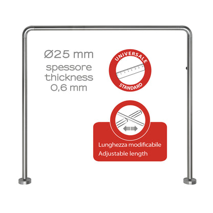 Asta doccia angolare 80x80x80 cm di Gedy - Alluminio Anodizzato by CeramicStore | Lo specialista del tuo bagno