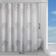 Tenda doccia in tessuto 180x200 cm modello Parfume di Gedy - Bianco/Nero by CeramicStore | Lo specialista del tuo bagno