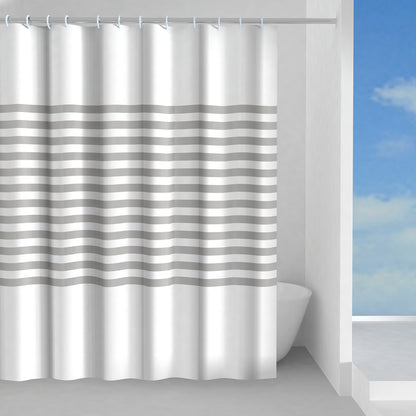 Tenda doccia in tessuto 180x200 cm modello Parallele di Gedy - Grigio by CeramicStore | Lo specialista del tuo bagno