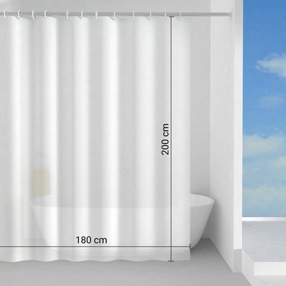 Tenda doccia in Peva 180x200 cm modello Basic di Gedy - Bianco by CeramicStore | Lo specialista del tuo bagno