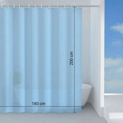 Tenda doccia in Peva 180x200 cm modello Basic di Gedy - Azzurro by CeramicStore | Lo specialista del tuo bagno