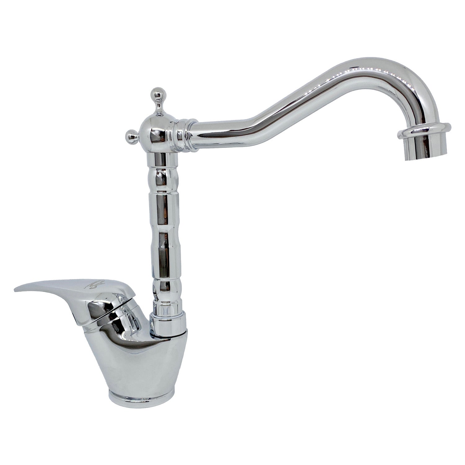 Miscelatore lavello laterale cromato con canna girevole tradizionale Celia by CeramicStore | Lo specialista del tuo bagno