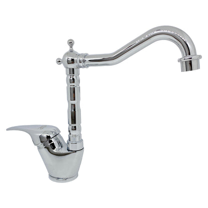 Miscelatore lavello laterale cromato con canna girevole tradizionale Celia by CeramicStore | Lo specialista del tuo bagno