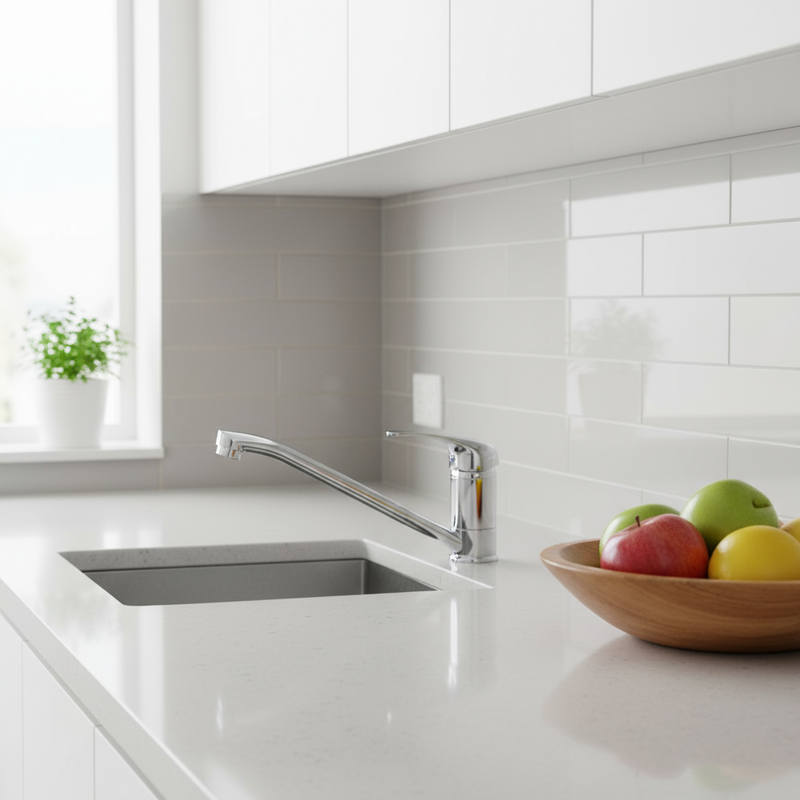 Miscelatore lavello a canna bassa cromato Celia