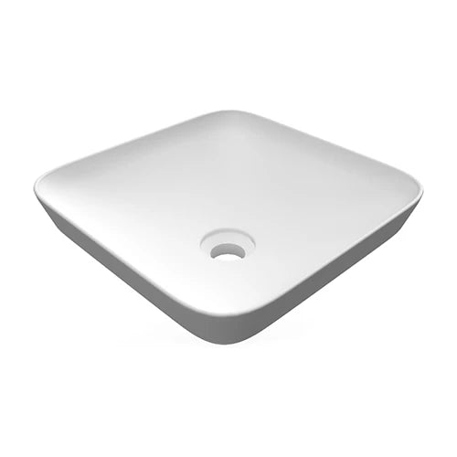Lavabo da incasso quadrato senza foro variant 36x36 cm bianco