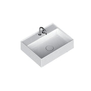 Lavabo lavatrucco monoforo Domus Falerii bianco lucido 60x46 cm installazione sospesa o da appoggio by CeramicStore | Lo specialista del tuo bagno