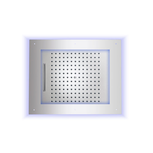 Soffione doccia acciaio inox cromo Bossini Frame Multifunzione 60x50 cm 2 getti by CeramicStore | Lo specialista del tuo bagno