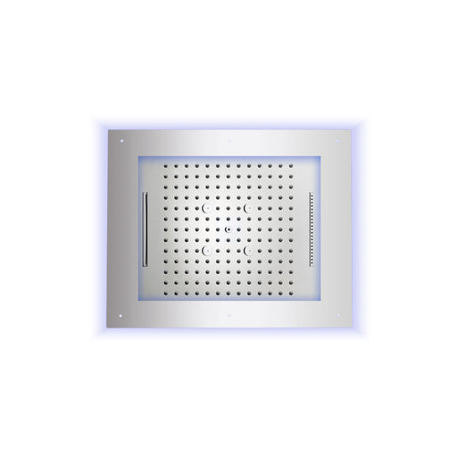 Soffione doccia acciaio inox cromo Bossini Frame Multifunzione 60x50 cm 4 getti by CeramicStore | Lo specialista del tuo bagno