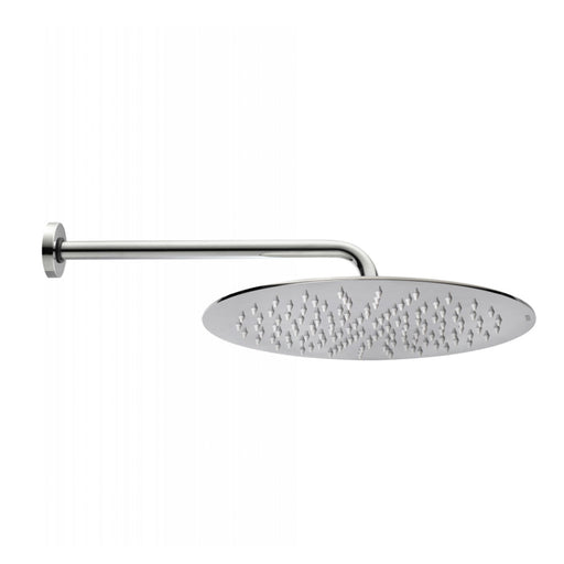 Soffione doccia tondo acciaio inox cromo Bossini Tetis diametro 200 mm con braccio by CeramicStore | Lo specialista del tuo bagno