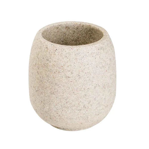 Porta spazzolini afra bianco opaco d.10 x h. 11 5 cm