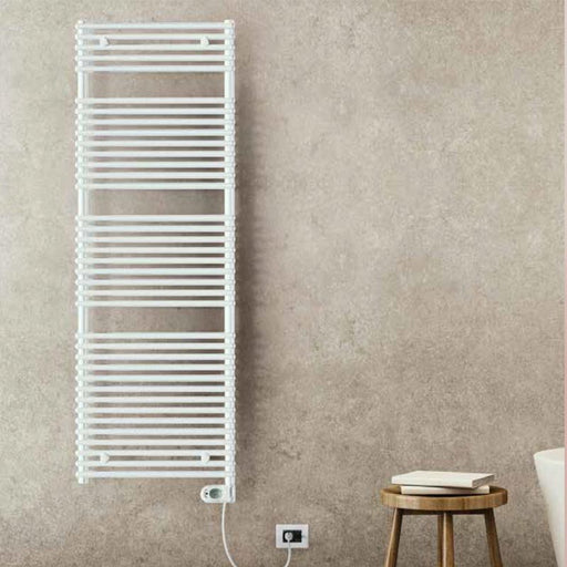 Termoarredo elettrico bianco Lazzarini E-Catania 26 tubi resistenza 500 watt by CeramicStore | Lo specialista del tuo bagno