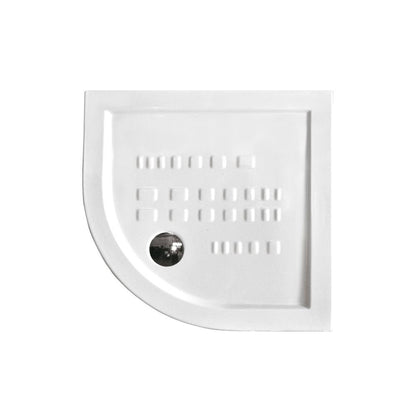 Piatto doccia angolare Althea Ito cm 90x90 ceramica bianca foro diametro cm 8