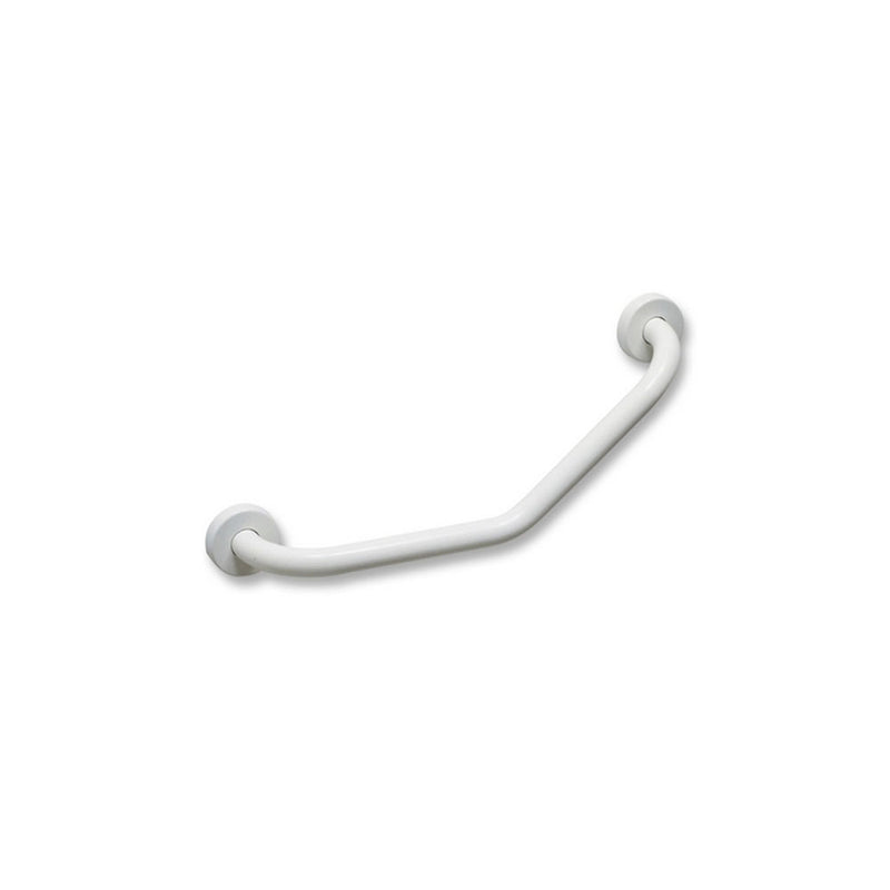 Maniglione di sicurezza a 45° 30x30 acetalico bianco fissaggio a muro by CeramicStore | Lo specialista del tuo bagno