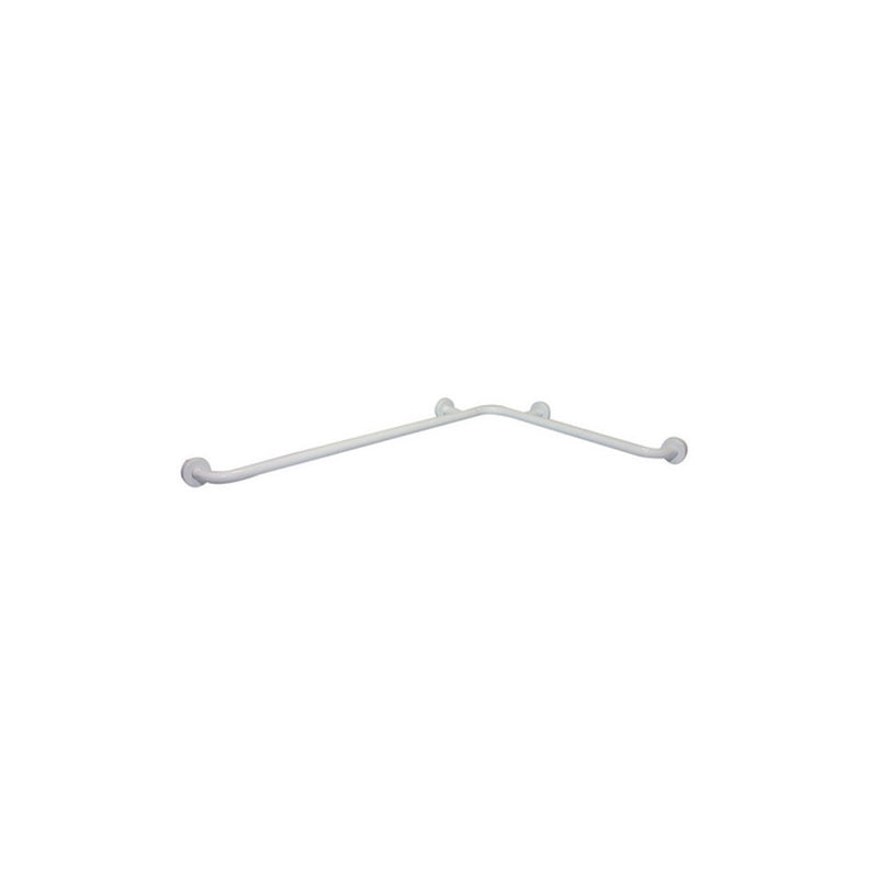 Maniglione ad angolo 650x1000 mm in acetalico bianco fissaggio a muro by CeramicStore | Lo specialista del tuo bagno