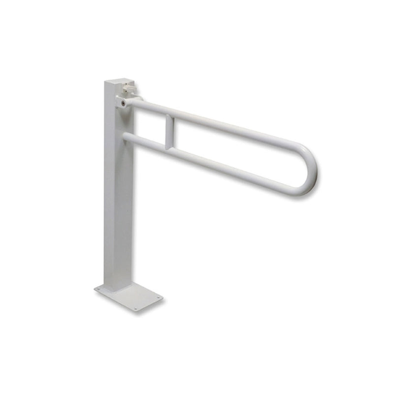 Barra di sostegno ribaltabile 85 cm acetalico bianco modello a colonna by CeramicStore | Lo specialista del tuo bagno