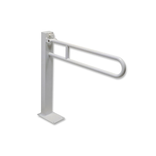 Barra di sostegno ribaltabile 85 cm acetalico bianco modello a colonna by CeramicStore | Lo specialista del tuo bagno