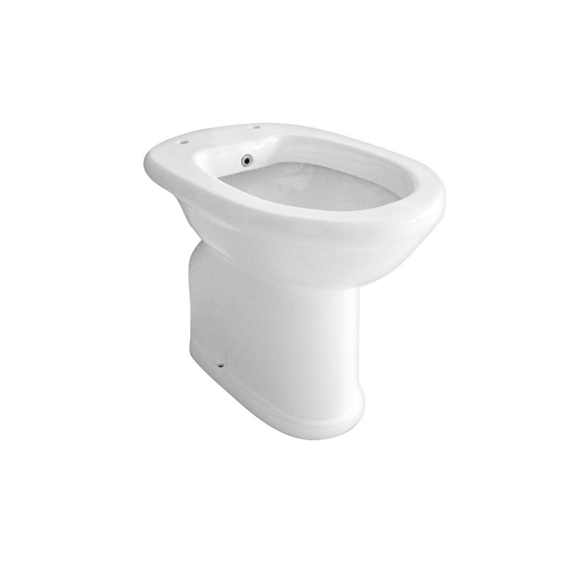 Vaso bidet chiuso con erogatore e scarico a pavimento adatto per disabili e anziani