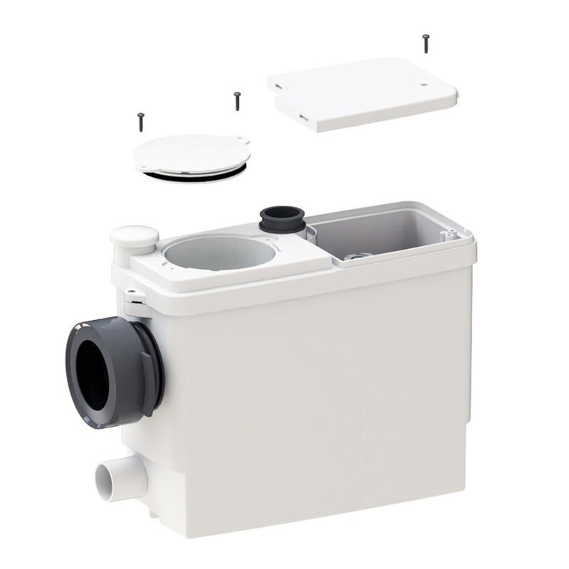 Cassetta trituratrice Sanipack ideale per tutti i modelli di wc sospesi e a terra by CeramicStore | Lo specialista del tuo bagno