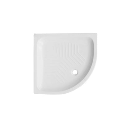 Piatto doccia amgolare ceramica bianca  cm 80x80 con antiscivolo integrato spessore cm 11