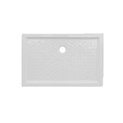 Piatto doccia rettangolare ceramica bianca 80x100 con altezza 6 cm