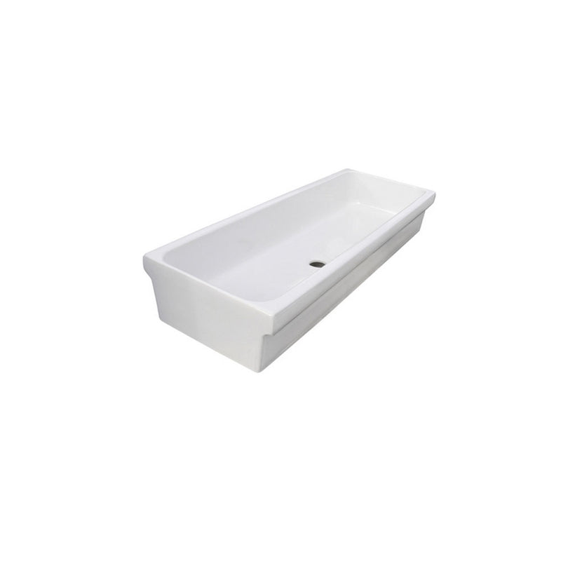 Lavabo a canale ceramica bianca 90x45x20 cm by CeramicStore | Lo specialista del tuo bagno