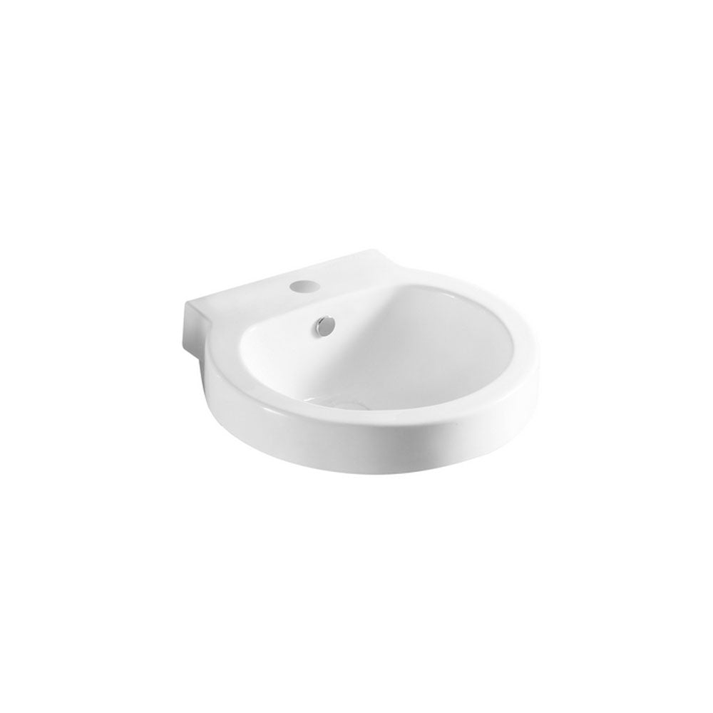 Lavabo a parete ceramica bianca 51.5x49.5 cm con troppopieno by CeramicStore | Lo specialista del tuo bagno
