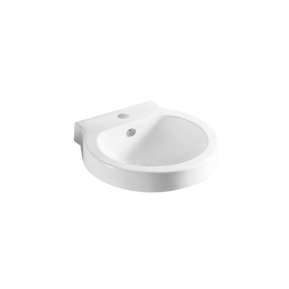 Lavabo a parete ceramica bianca 51.5x49.5 cm con troppopieno by CeramicStore | Lo specialista del tuo bagno