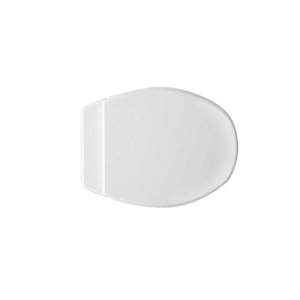 Sedile universale wc Panchetta  polipropilene bianco lunghezza 48 cm cerniere regolabili
