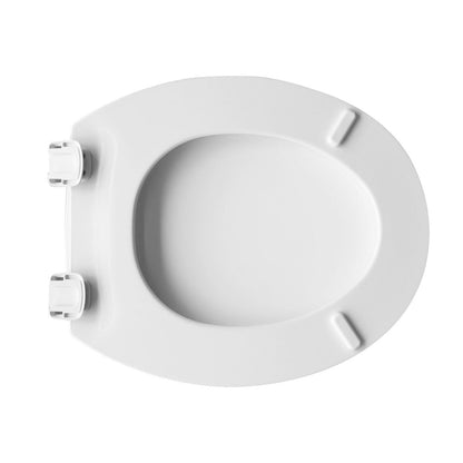 Sedile universale wc Carrara & Matta Canyon in legno bianco larghezza 37 cm cerniere regolabili in pvc