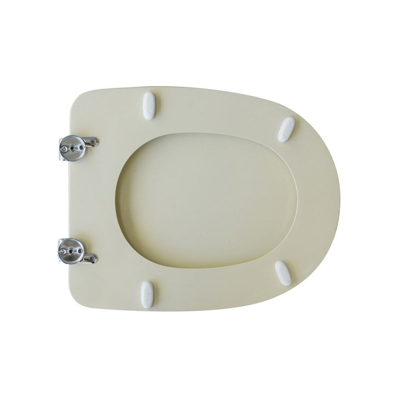 Sedile per wc farina di legno champagne per casa ceramica Cesame serie Aretusa