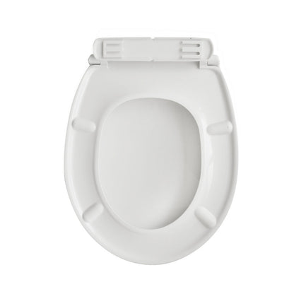 Sedile universale per wc modello Vulcano in polipropilene bianco larghezza 36
