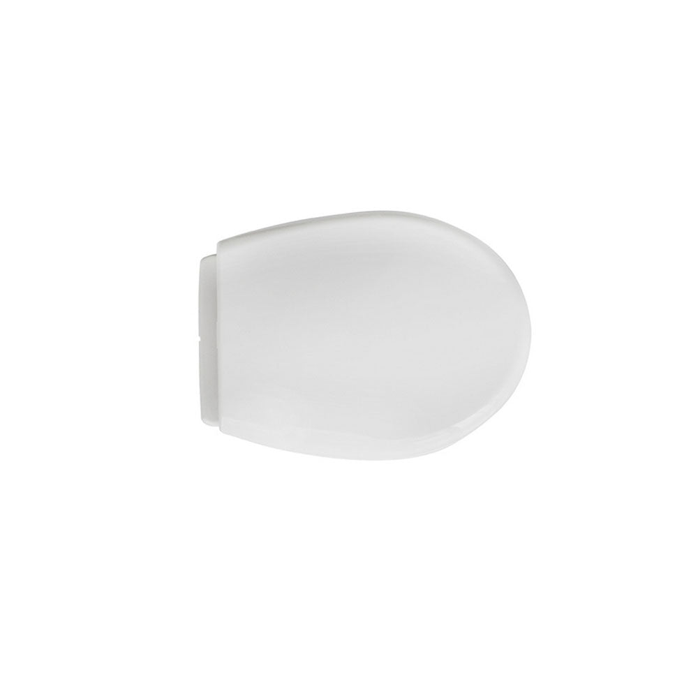 Sedile universale per wc modello Vulcano in polipropilene bianco larghezza 36